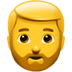 🧔‍♂️ man: beard display on Apple